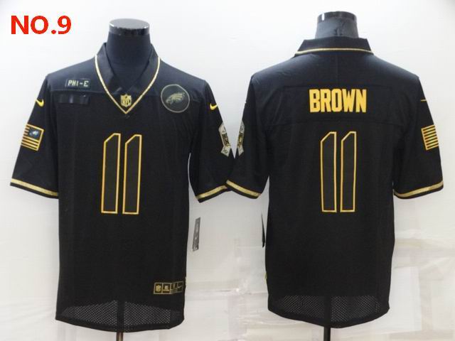 Men's Philadelphia Eagles #11 AJ Brown Jersey NO.9;